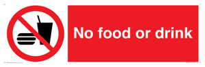 No food or drink